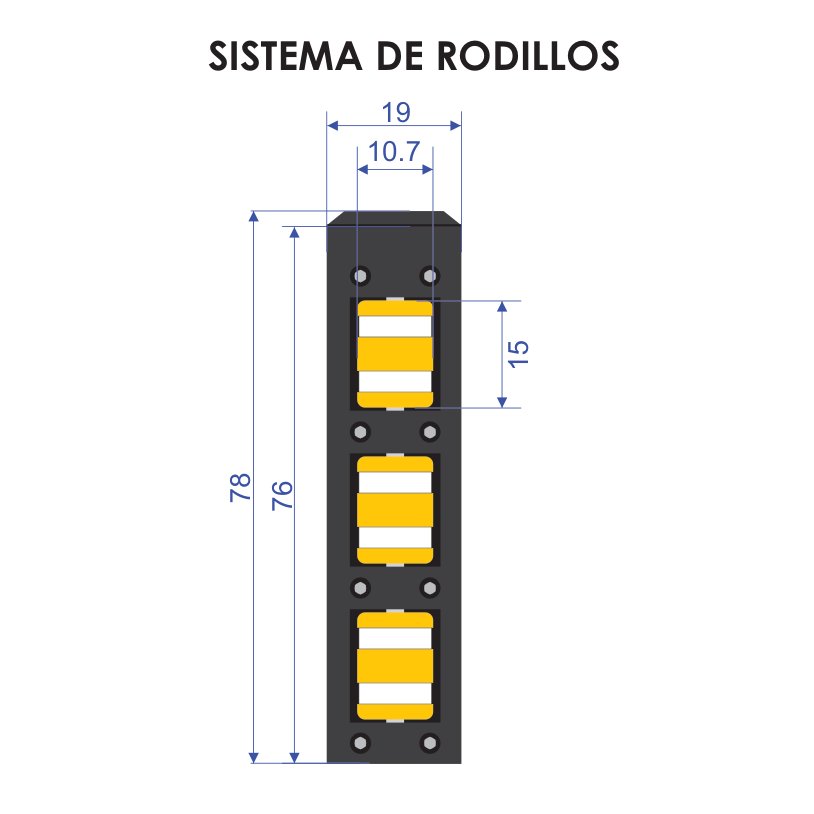ABSORB 130 CON RODILLOS - Vista 2