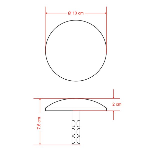 BOTON DE ALUMINIO BT-AL - Vista 2