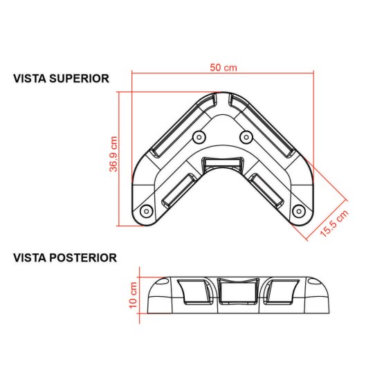 CANALIZADOR BUMERANG C-BG-50 - Vista 3