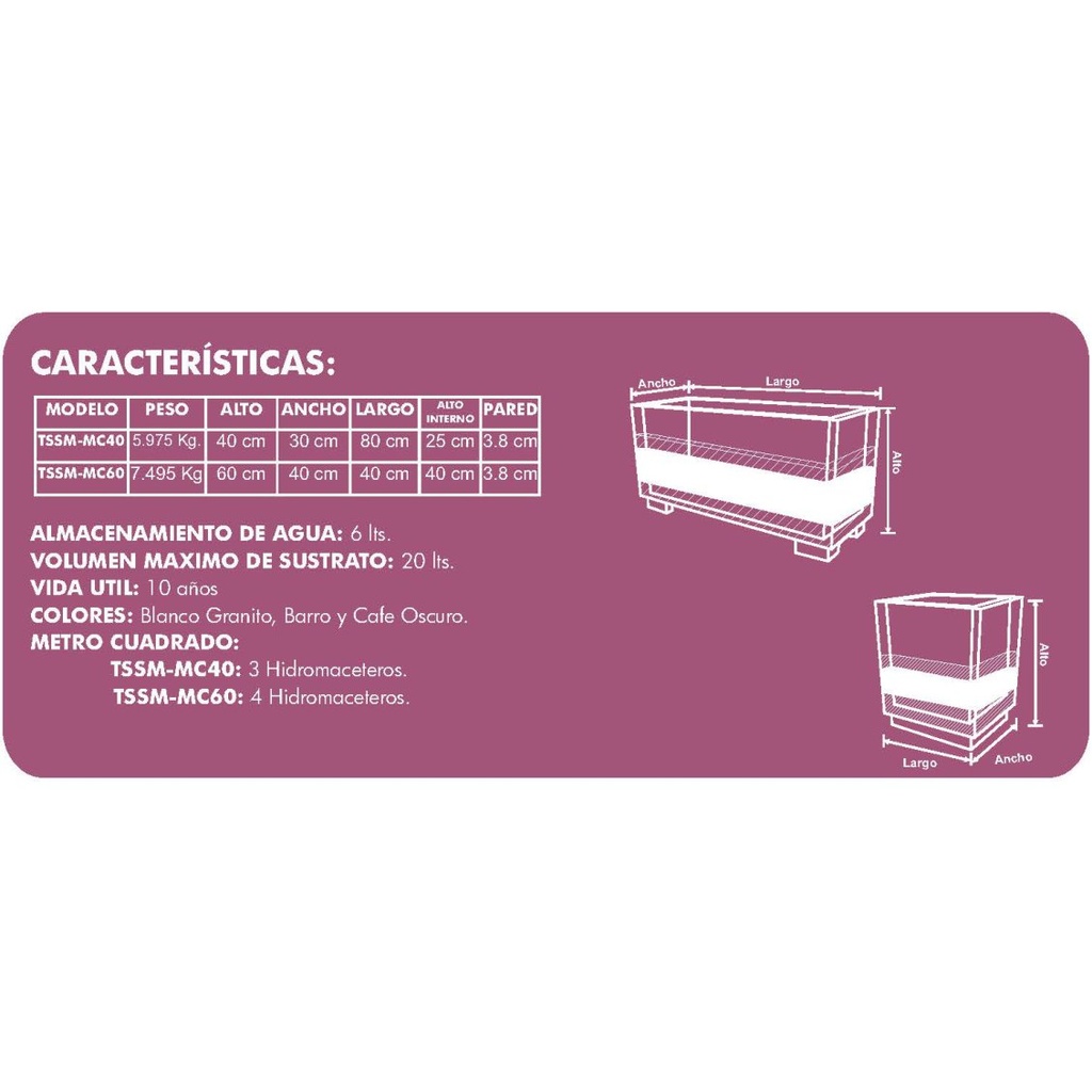 HIDROMACETERO CUADRADO - Vista 2
