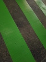 Termoplástica verde aplicada en ciclovía sobre asfalto