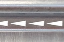 Panel del DELTA TL-2+ antes del impacto, con sus recortes triangulares