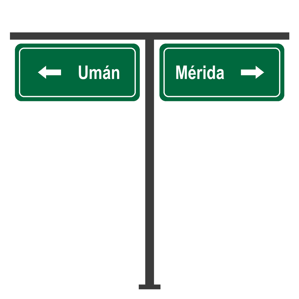 Señal SID-14 Doble bandera (Sin Reflejante Solo Estructura, 60 X 122 CM)