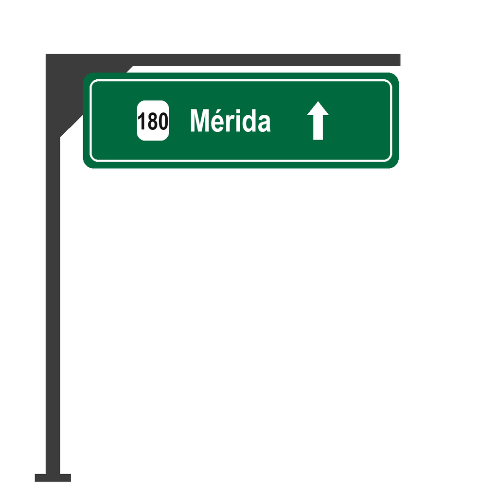 Señal SID-13 Bandera (Sin Reflejante Solo Estructura, 60 X 122 CM, Sin Posición)