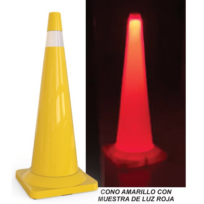 [DE-91] CONO LUMINOSO SOLAR DE 91 CM.