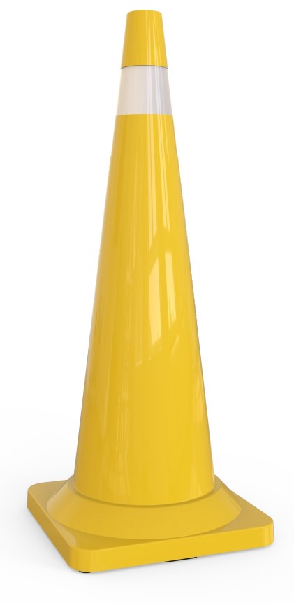 CONO LUMINOSO SOLAR DE 91 CM.