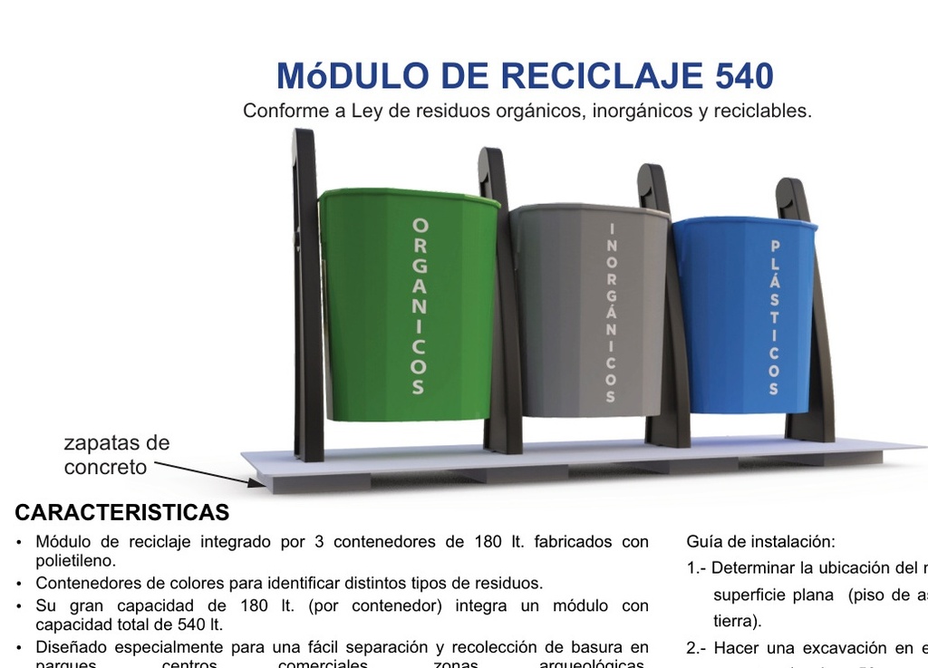 MóDULO DE RECICLAJE 540
