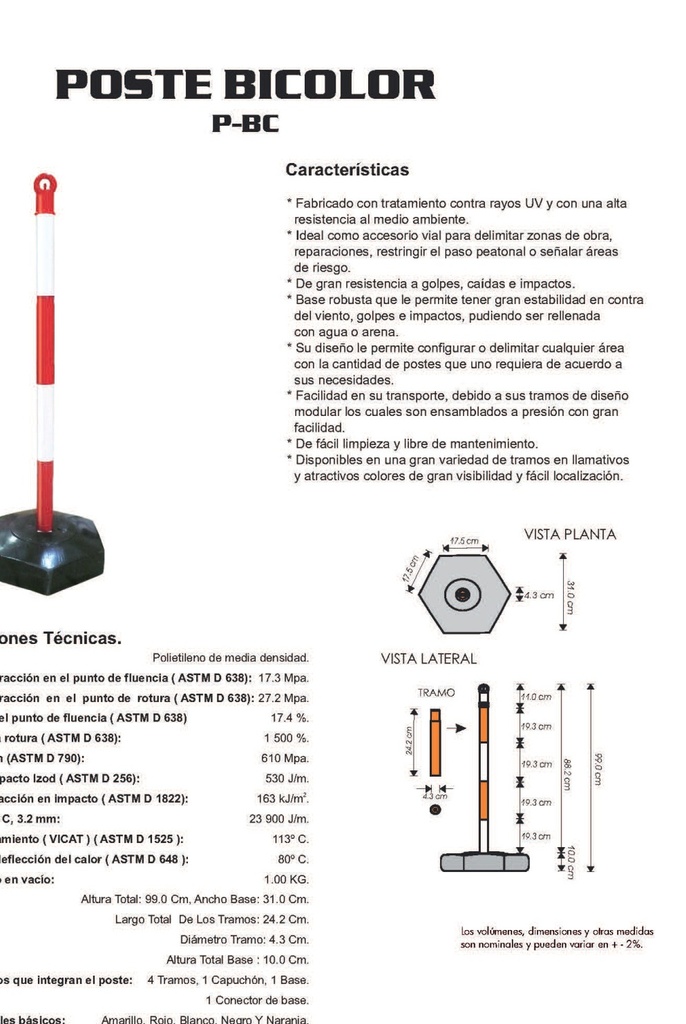POSTE BICOLOR P-BC