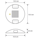 BOTON SOLAR BT-1000-SOL