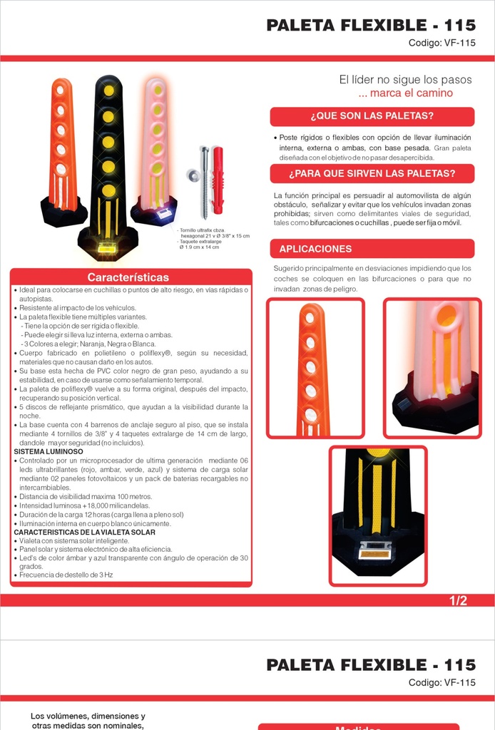 PALETA FLEXIBLE - 115