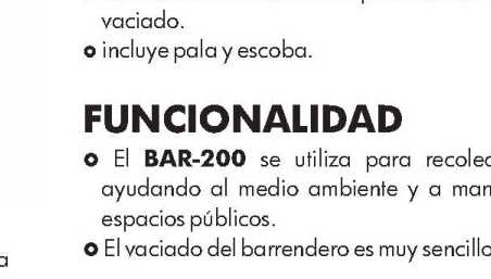 BARRENDERO ELITE