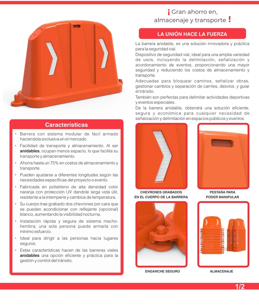 Barrera Anidable BA AN 850 ES