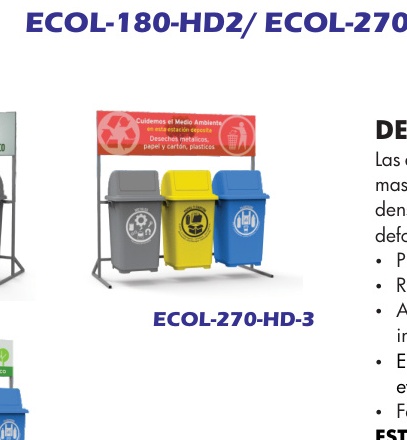 ECOL 180 HD2 ECOL 270 HD 3ECOL 360 HD4ECOL 450 5
