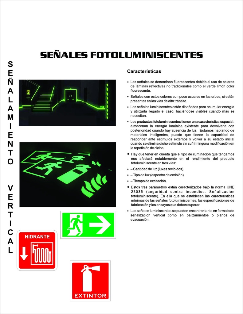 SEÑALES FOTOLUMINISCENTES