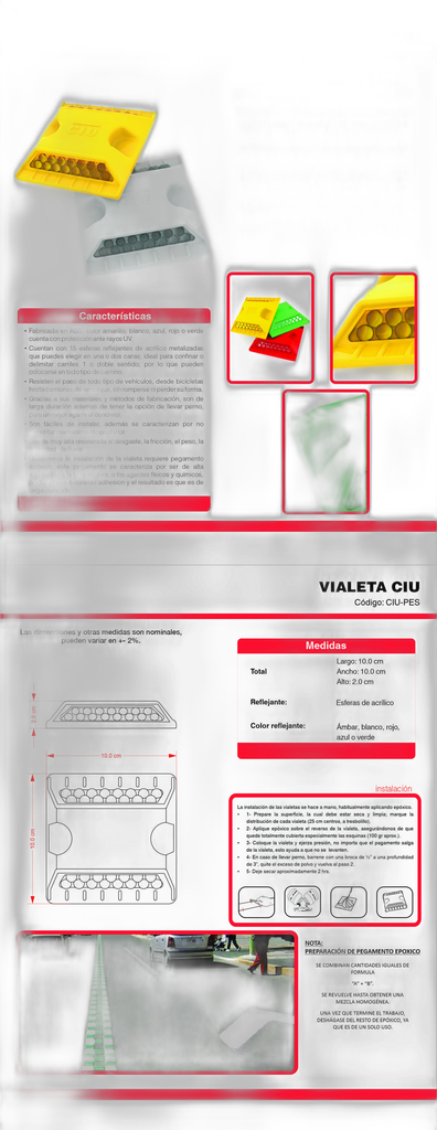 VIALETA CIU REF. DE ESFERAS AMARILLA