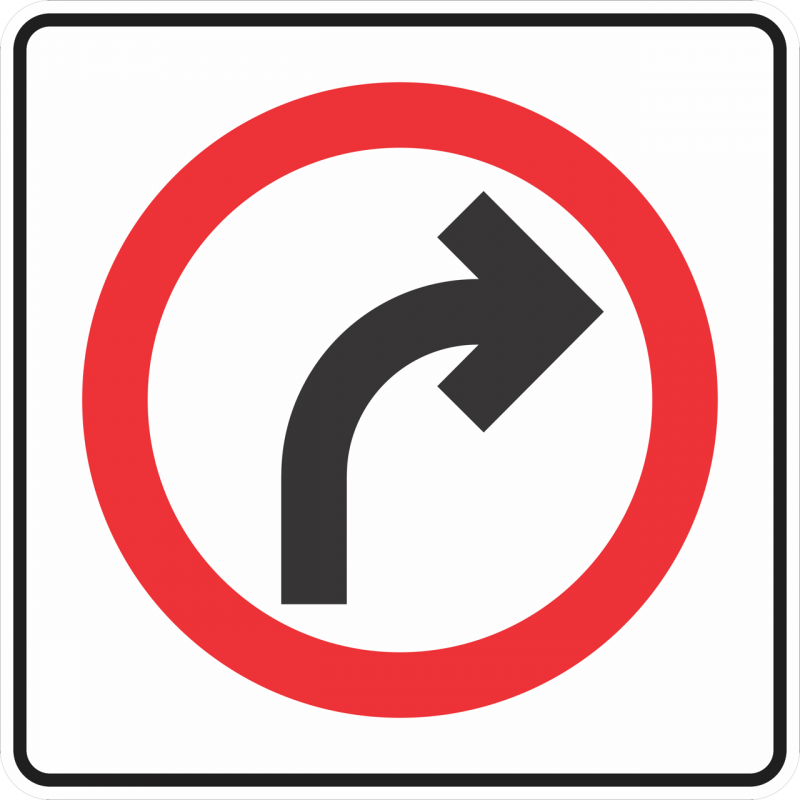 SEÑAL SR-10 (VUELTA CONTINUA DERECHA)