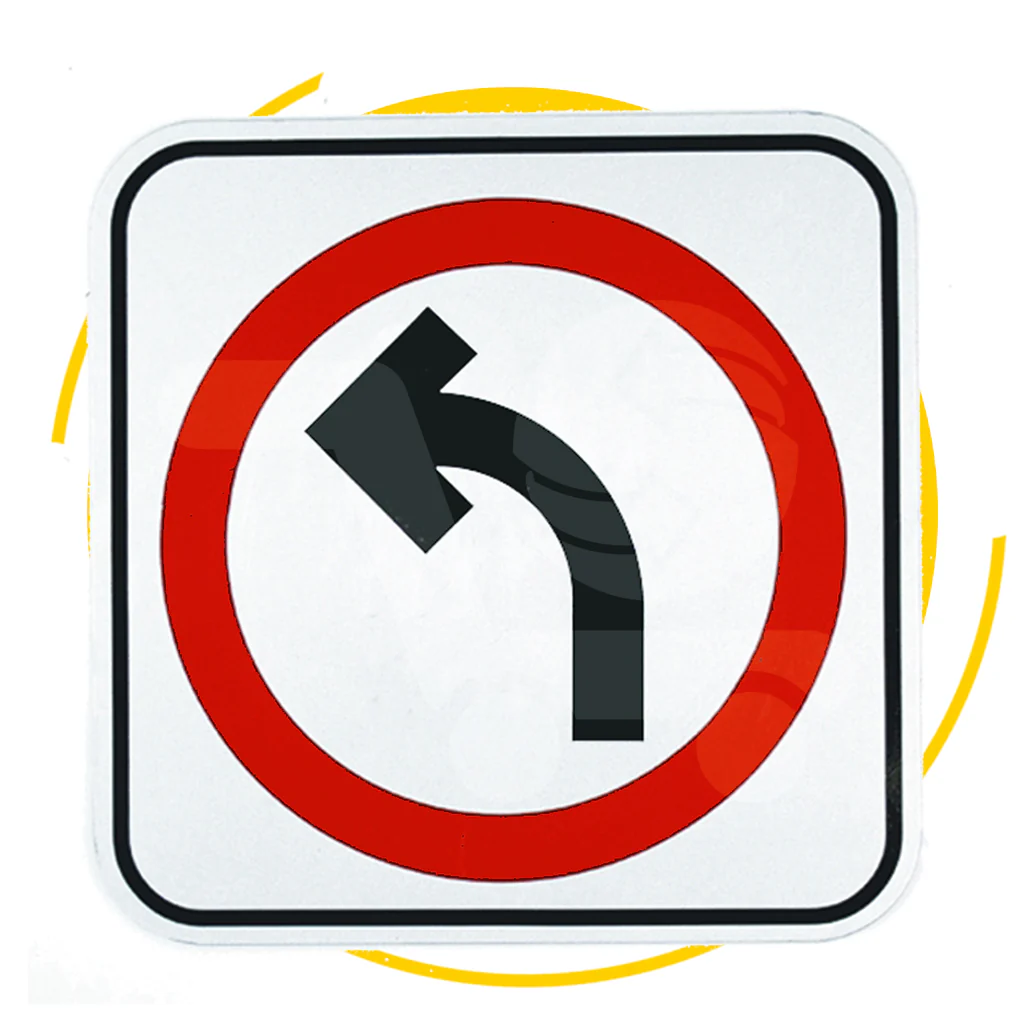 SEÑAL SR-12 (SÓLO VUELTA IZQUIERDA)