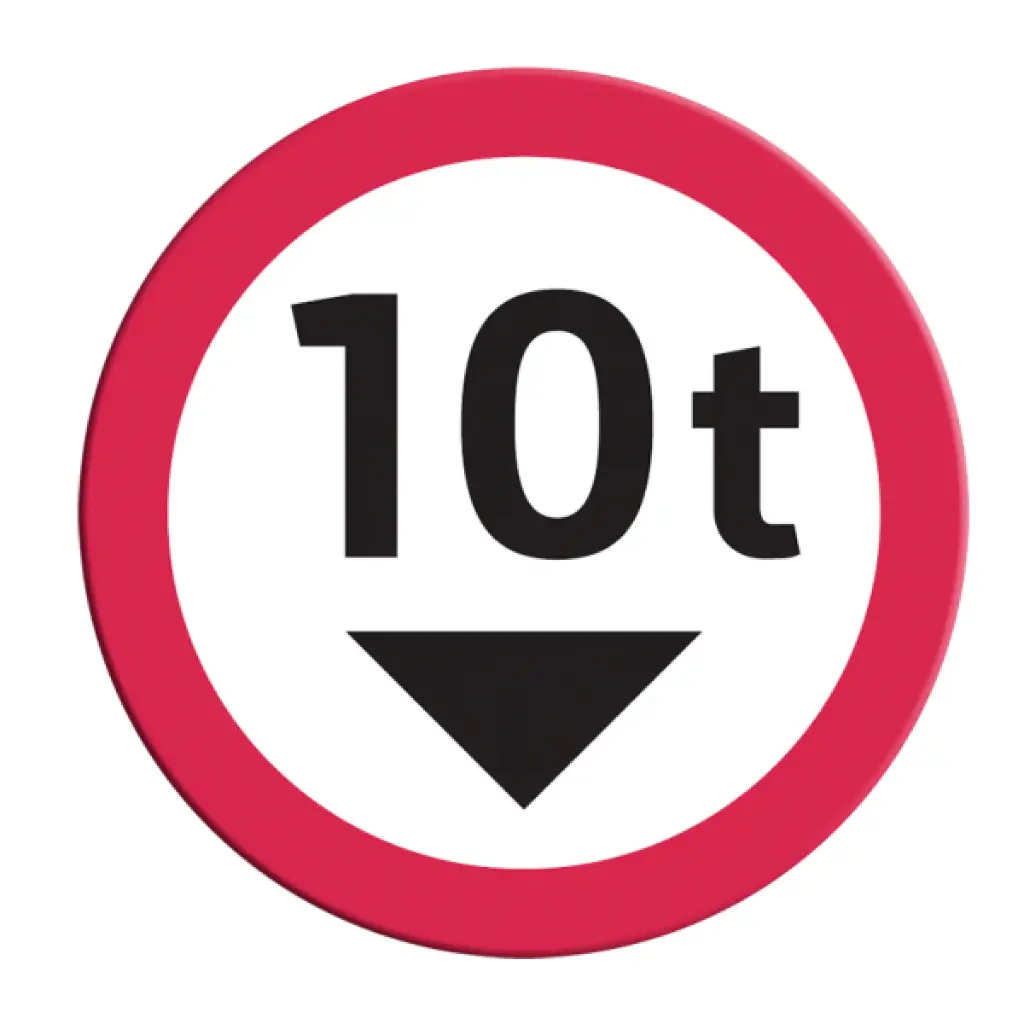 SEÑAL SR-17 (PESO RESTRINGIDO) (INGENIERIA, ANGULAR, CAL 16, CON ANTIGRAFITI, CIUDAD, 61 X 61 CM)