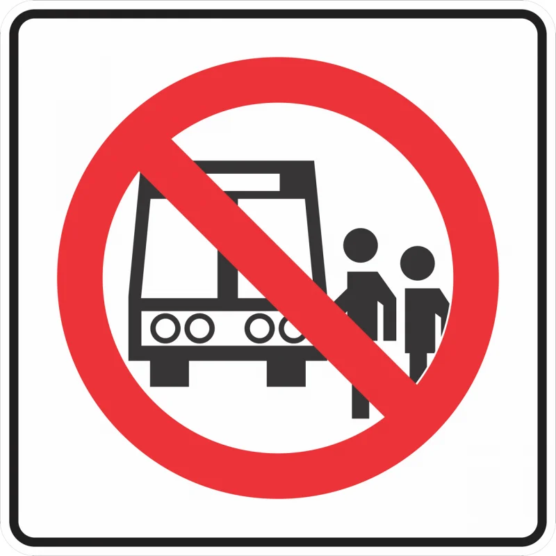 SEÑAL SR-19 (PARADA PROHIBIDA)