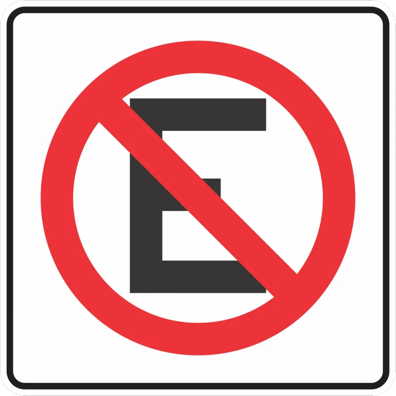 SEÑAL SR-22 (PROHIBIDO ESTACIONARSE)