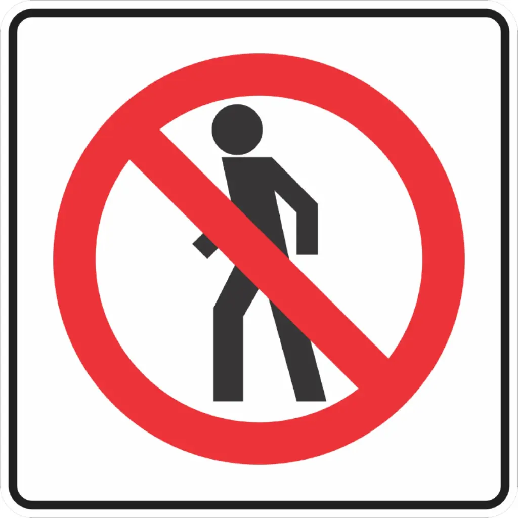 SEÑAL SR-31 (PROHIBIDA LA CIRCULACIÓN DE PEATONES)
