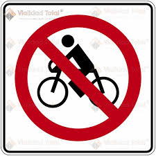 SEÑAL SR-30 (PROHIBIDA LA CIRCULACIÓN DE BICICLETAS)