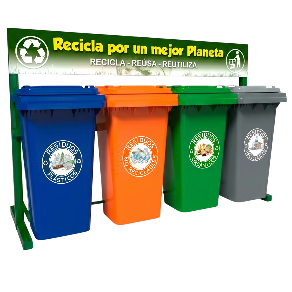 Estación de Reciclaje ECOL-480-HD-1 (Amarillo)
