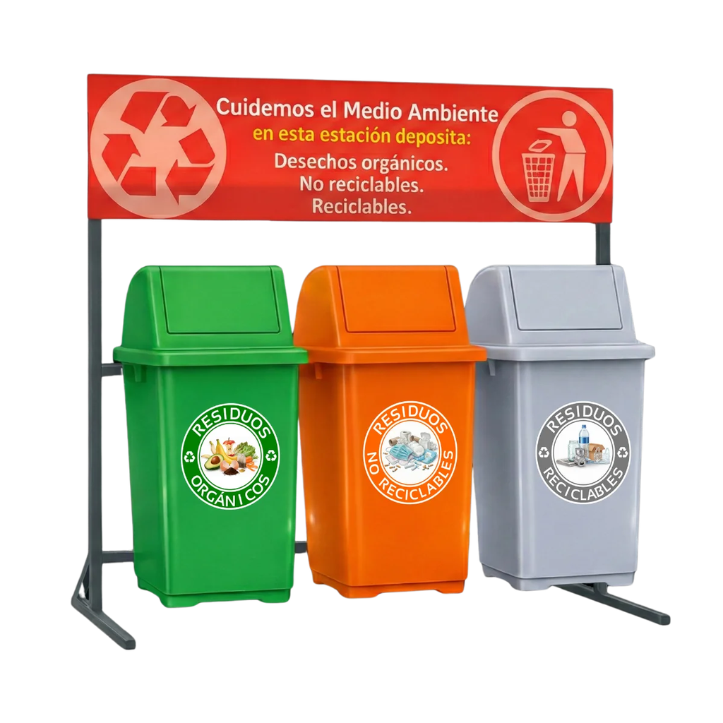 Estación de Reciclaje ECOL-270-HD3 (Amarillo)