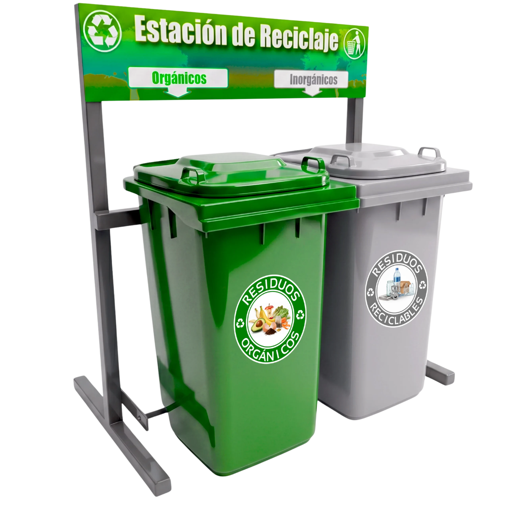 Estacion de Reciclaje ECOL-480-HDG1 (Verde)