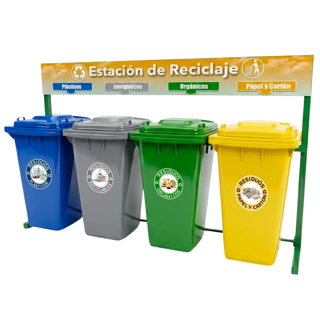 Estacion de Reciclaje ECOL-960-HDG1 (Verde)
