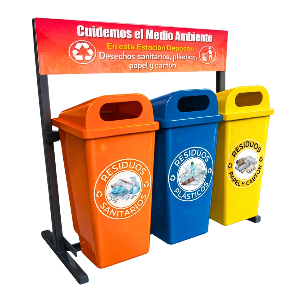 Estación de Reciclaje ECOL-420-RT1 (Amarillo)