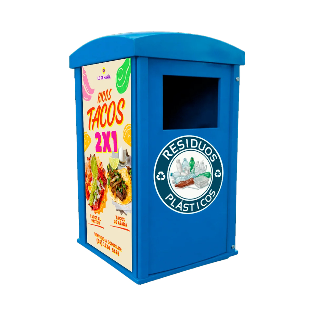 Papelera Publicitaria (Amarillo)