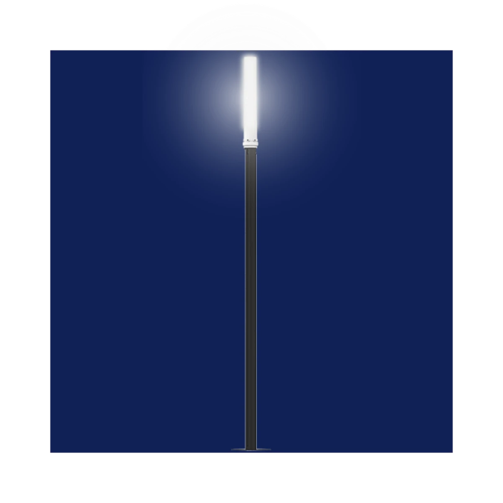 [LUM 770 ANTIVANDALICA] Luminaria Antivandálica 770 (Luminaria con poste – 30 W Sistema a Luminaria MOD LCC)