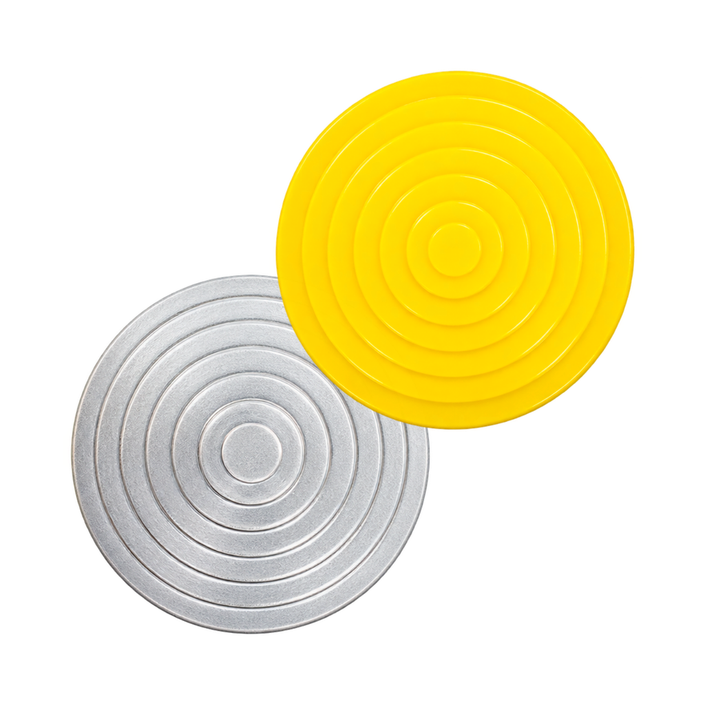 [BT G IN AB] Botón podotáctil guía para invidentes de ABS o aluminio (En ABS)