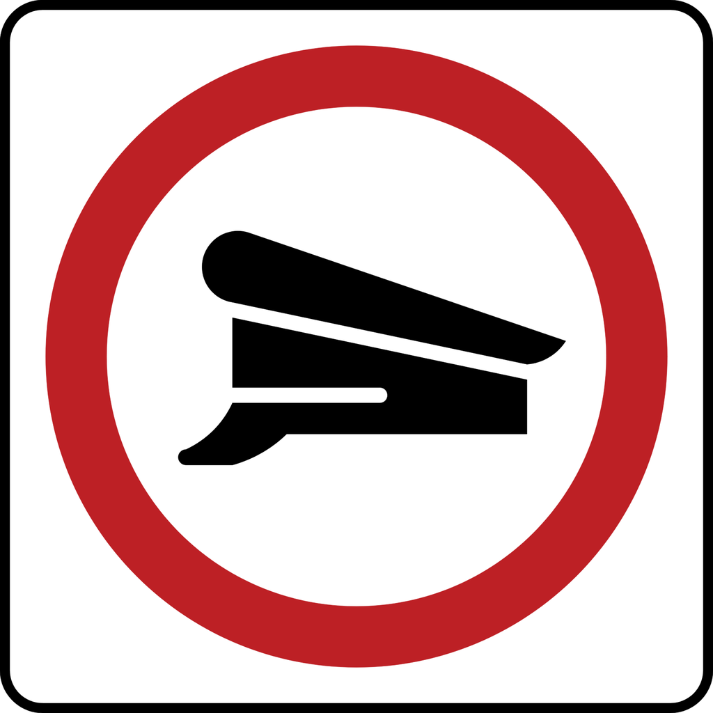 Señal SR-8 Inspección (Ingeniería, PTR, 61 X 61 CM)