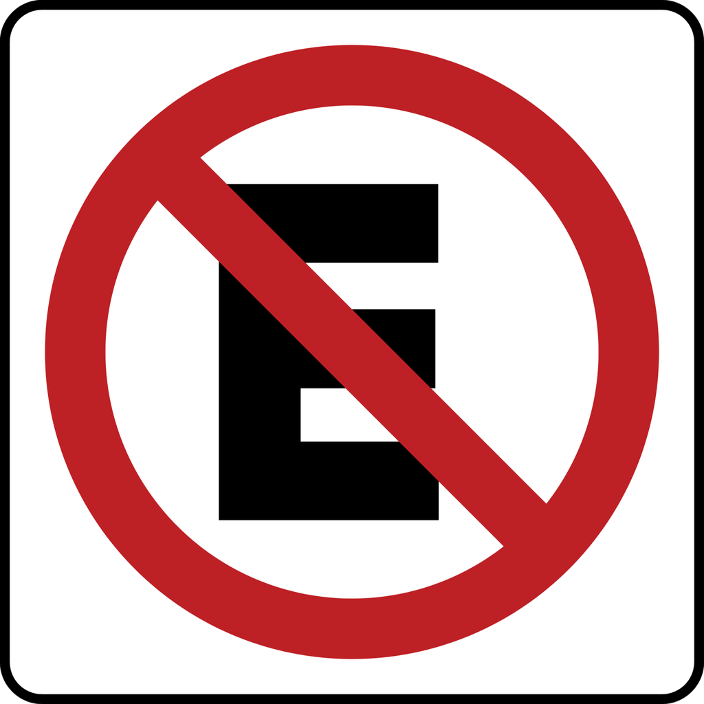 Señal SR-22 Prohibido estacionarse (Ingeniería, PTR, 61 X 61 CM)