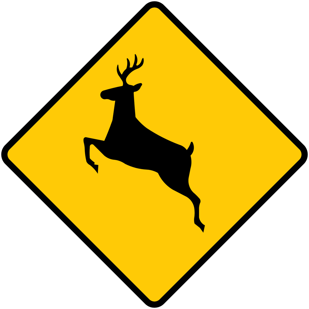 Señal SP-48 Fauna silvestre (Ingeniería, PTR, 61 X 61 CM)