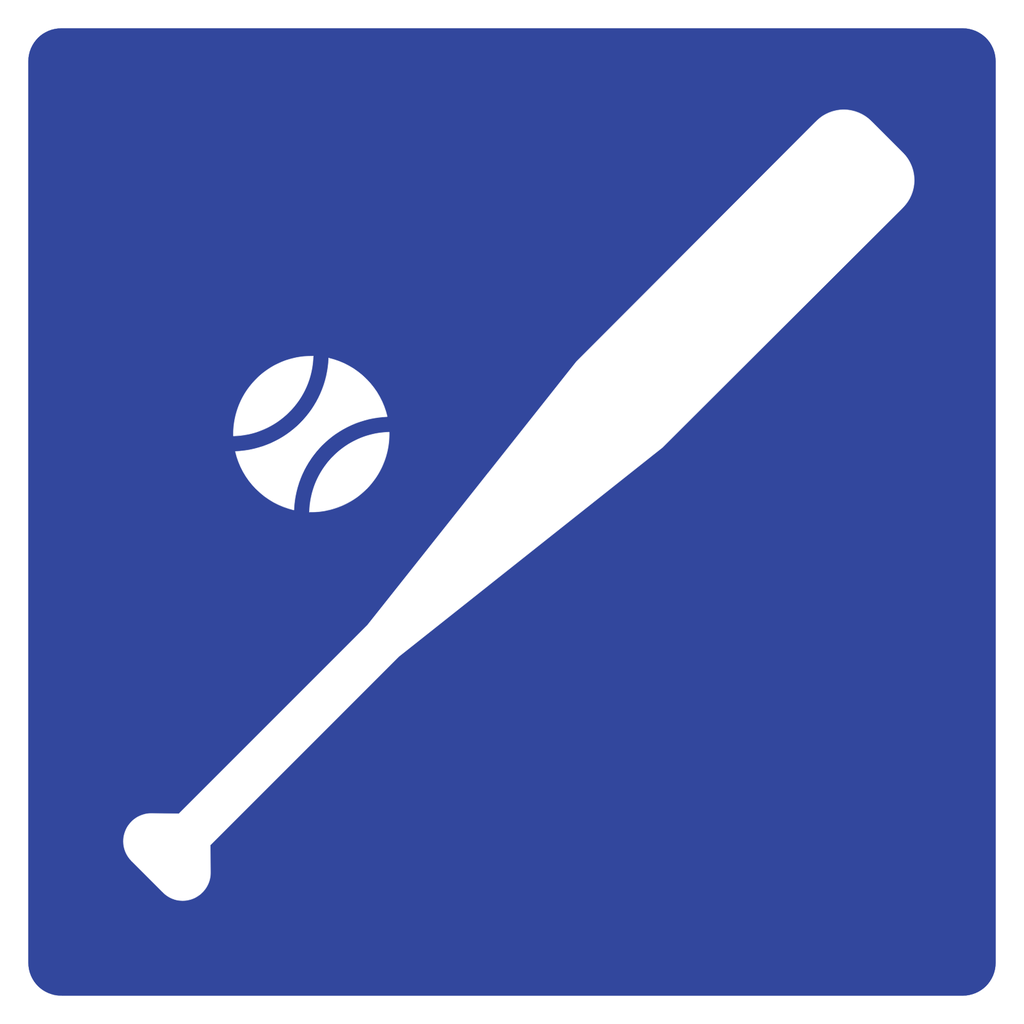 SEÑAL SIT-21 (BEISBOL) (Ingeniería, PTR, 61 X 61 CM)