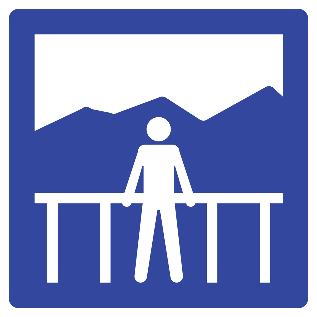 SEÑAL SIT-39 (MIRADOR) (Ingeniería, PTR, 61 X 61 CM)