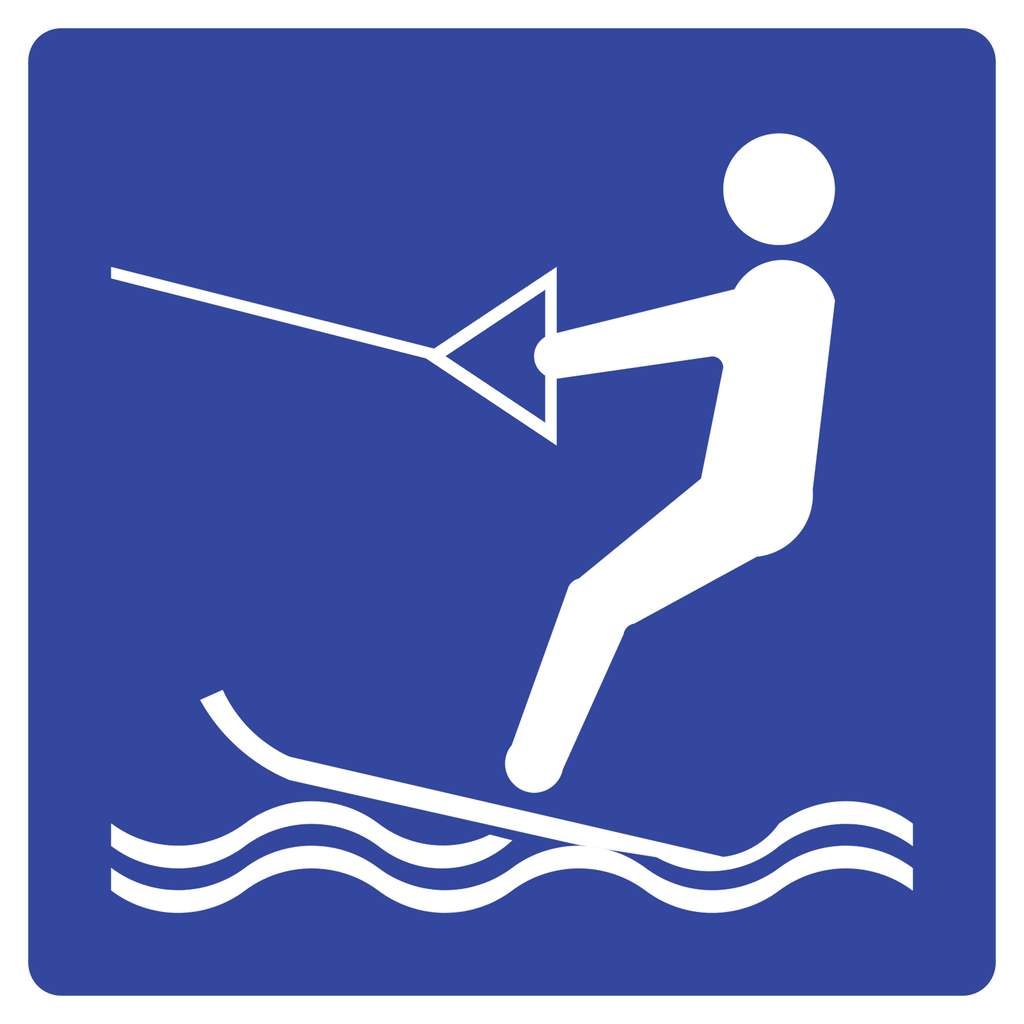 SEÑAL SIT-48 (SKI ACUÁTICO) (Ingeniería, PTR, 61 X 61 CM)