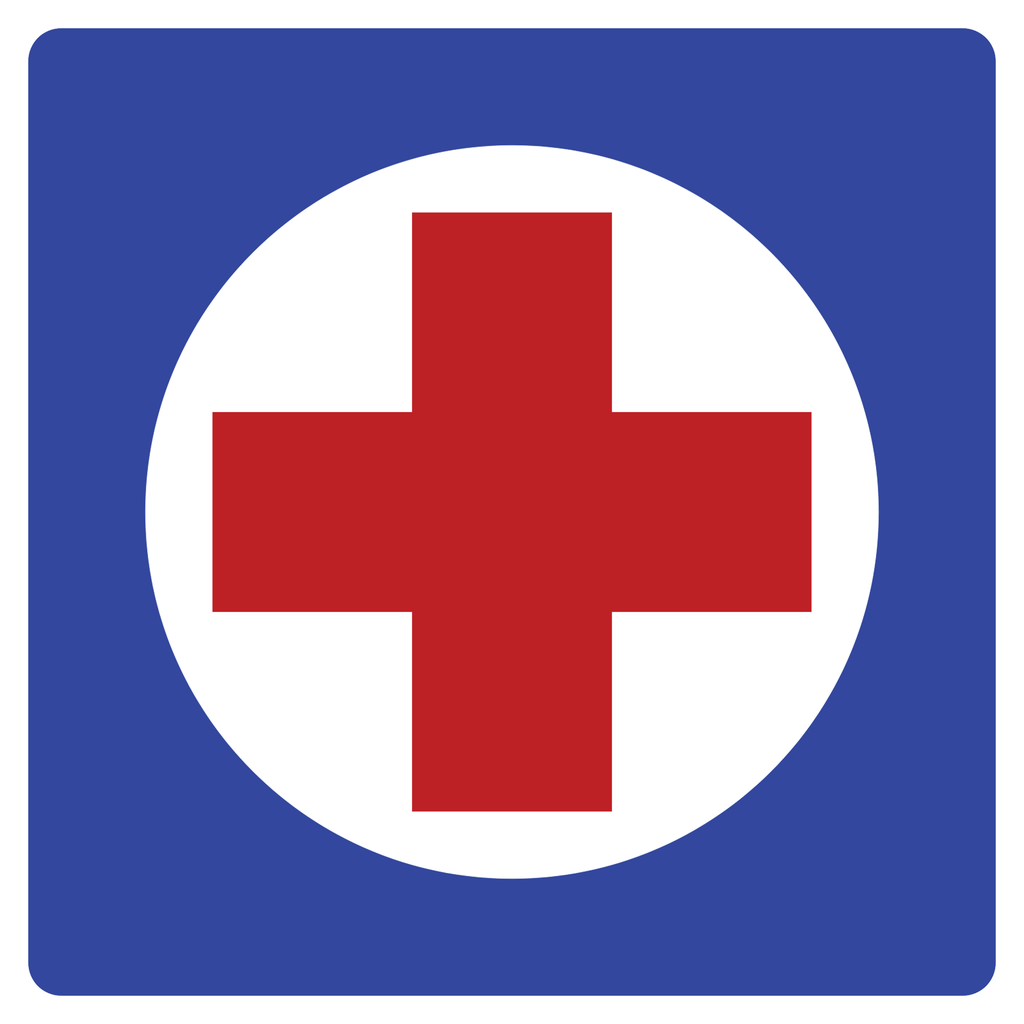 Señal SIS-17 Médico (Ingeniería, PTR, 61 X 61 CM)
