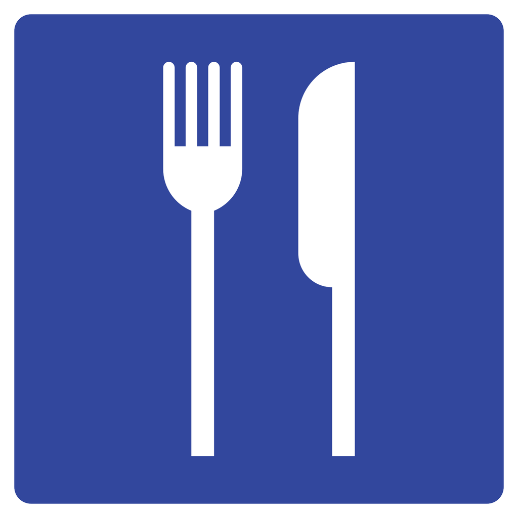 Señal SIS-22 Restaurante (Ingeniería, PTR, 61 X 61 CM)