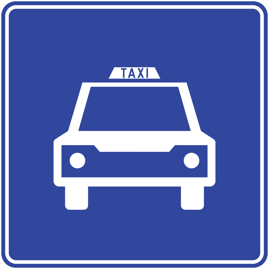 SEÑAL SIS-24 (TAXI) (Ingeniería, PTR, 61 X 61 CM)