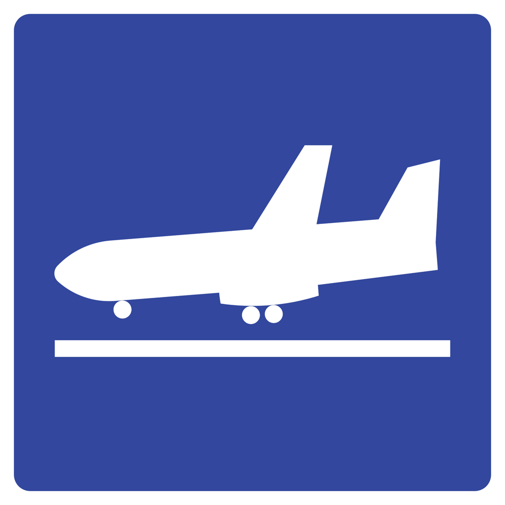 Señal SIS-31 Aeropuerto llegada (Ingeniería, PTR, 61 X 61 CM)