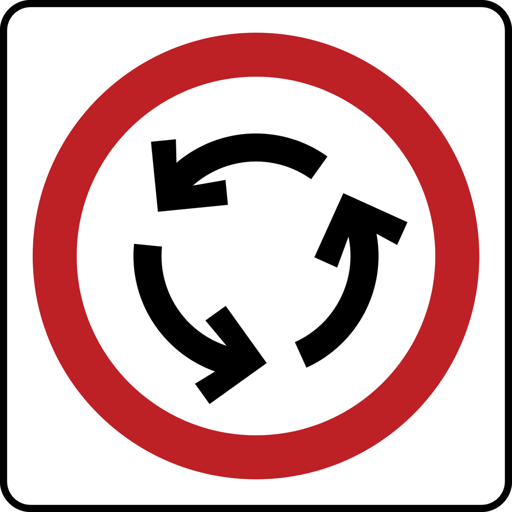 Señal SR-41 Circulación en Glorieta