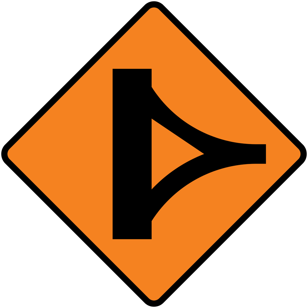Señal SPP-13 Intersección en delta (Ingeniería, PTR, 61 X 61 CM)