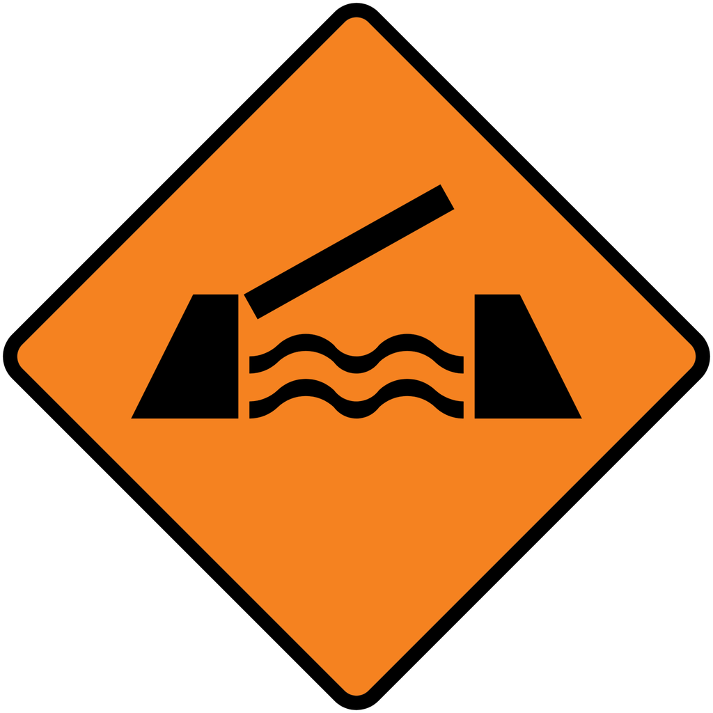 Señal SPP-22 Puente móvil (Ingeniería, PTR, 61 X 61 CM)