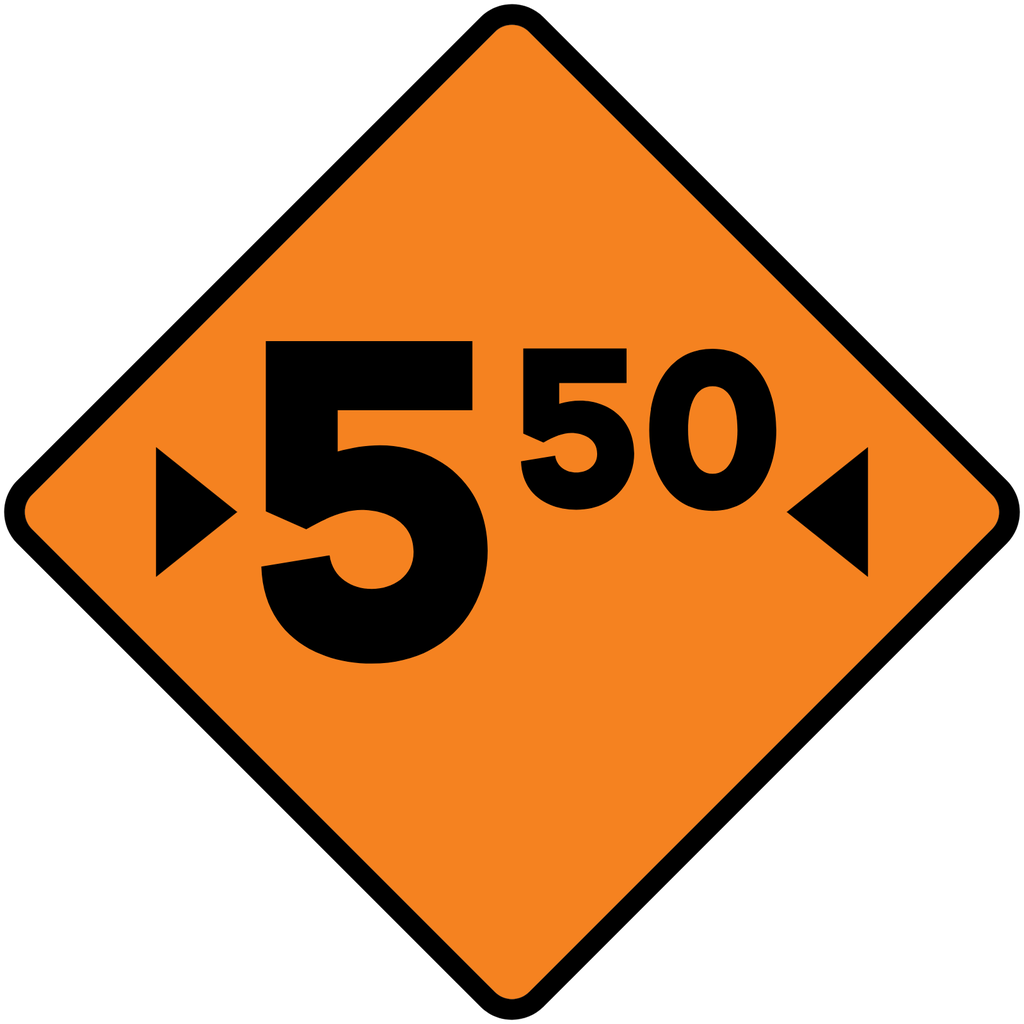 Señal SPP-24 Anchura libre (Ingeniería, PTR, 61 X 61 CM)