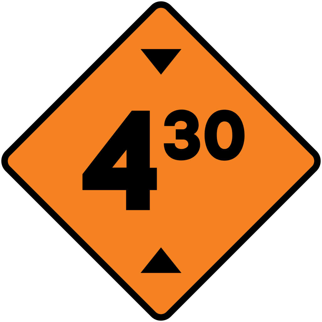 Señal SPP-25 Altura libre (Ingeniería, PTR, 61 X 61 CM)