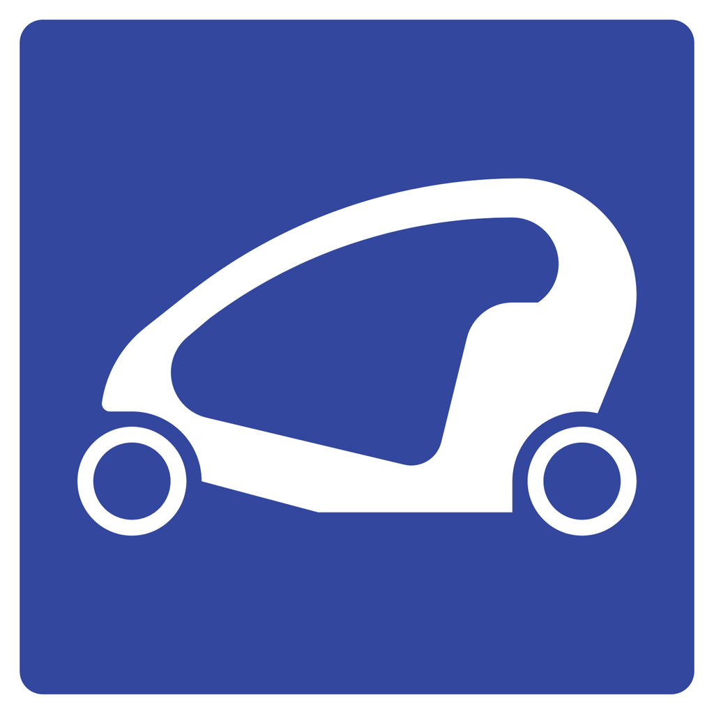 Señal SIS-24B Sitio de ciclotaxi (Ingeniería, PTR, 61 X 61 CM)